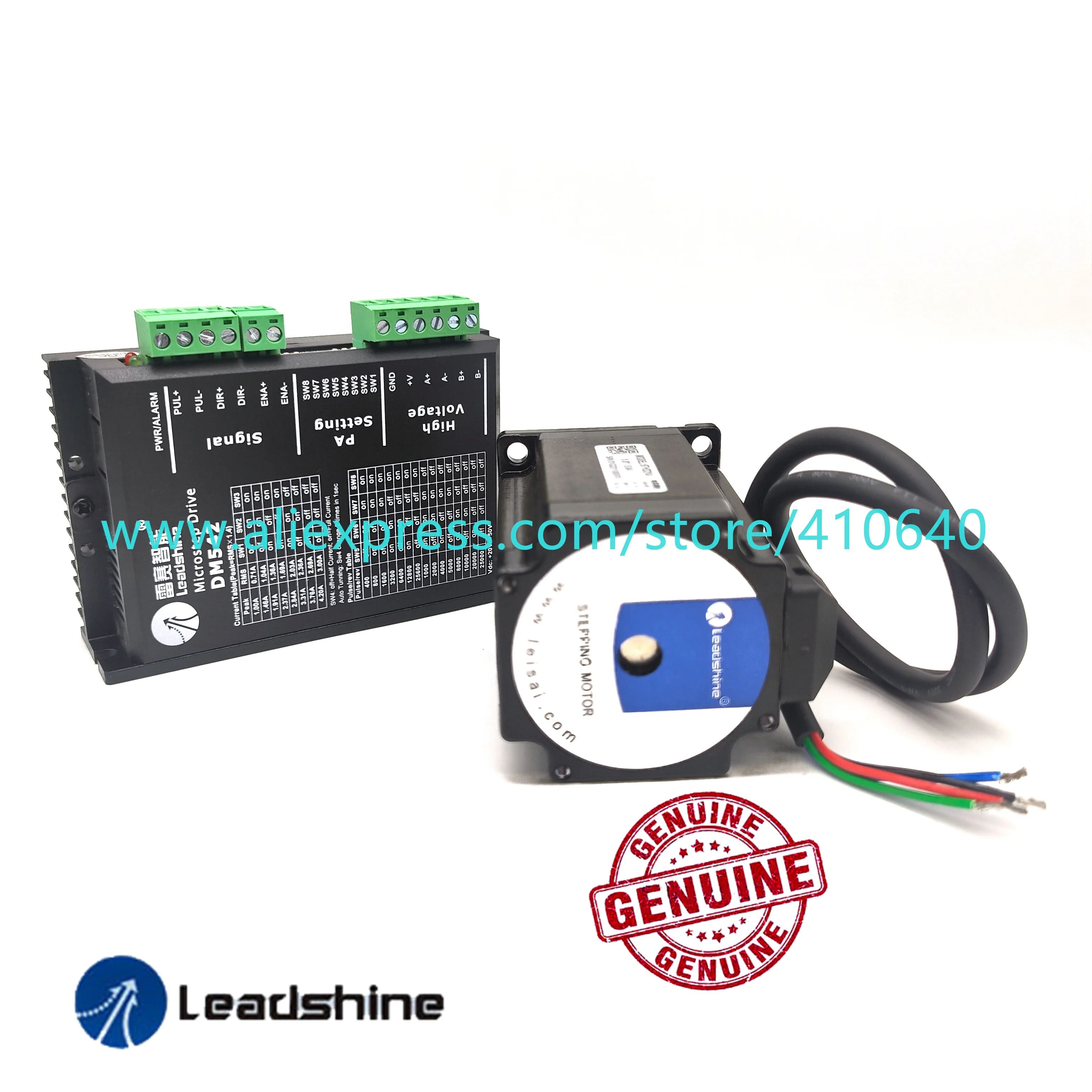 Leadshine-محرك متدرج 57HS21A ، عمود 8 مللي متر ، 5A ، 2.1 نيوتن متر ، محرك متدرج رقمي DSP ، تسليم DM542