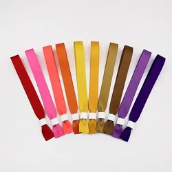 High Quality Solid Color Disposable Satin Ribbon Festival Celebration Event Party Bracelet Welcome Login Form Number Wedding