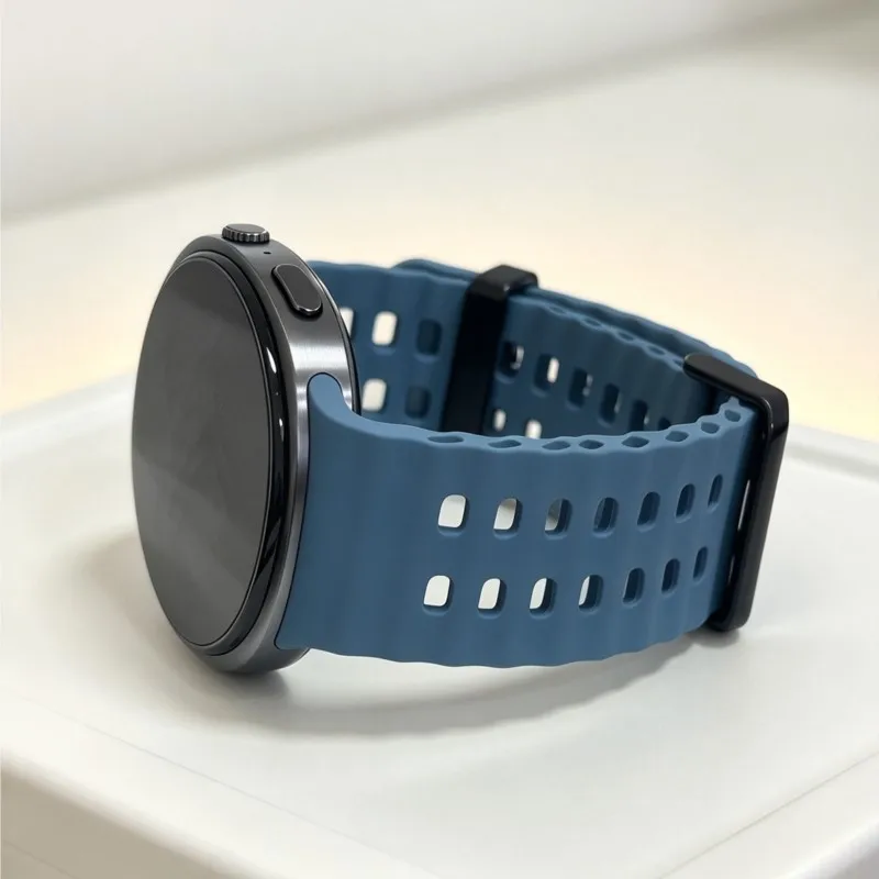Band For Samsung Galaxy Watch 8 9 Strap 40 44mm Sport Silicone Ocean Bracelet Correa Pulseira Galaxy Watch 8 Classic 46mm Strap
