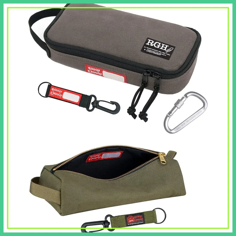 

Rough Enough Small Canvas Tool Bag with Zipper Handle