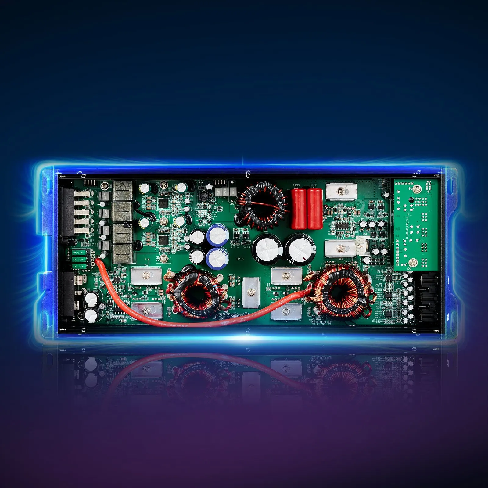 

Автомобильный аудиоусилитель, 5-канальный мостовой автомобильный усилитель, многоканальный стереоусилитель класса D, макс. 4 x 100 Вт при 4 Ом / 4 x 200 Вт