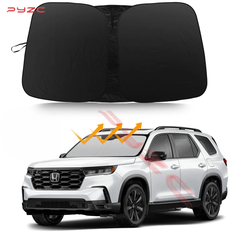 

Изготовленное на заказ подходит для Honda Pilot 2016-2025, переднее лобовое стекло автомобиля, солнцезащитный козырек, УФ-лучи, блок, крышка