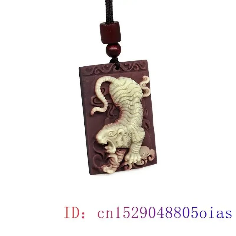 Jade Tiger Pendant Talismans Stone Jewelry Designer Gifts for Women Natural Pendants Chinese Necklace Charms Vintage Gemstone