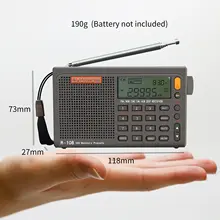 Portable FM stereo radio with alarm and display #5