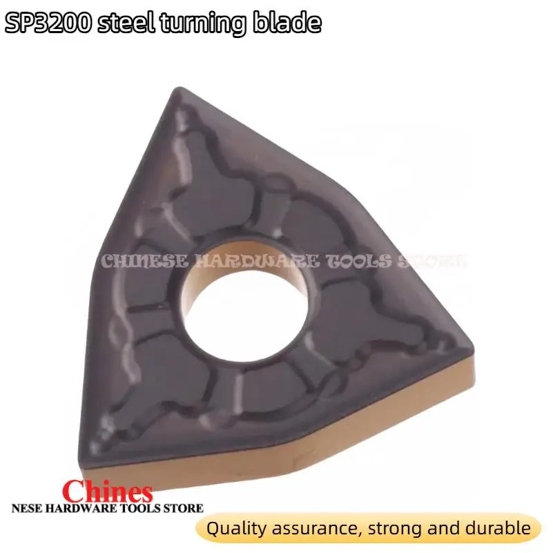 Insert fendu bicolore WNMG080404-AM SP3200, insert tournant en acier, résistant à l'usure et élimination des copeaux lisses, nouveauté