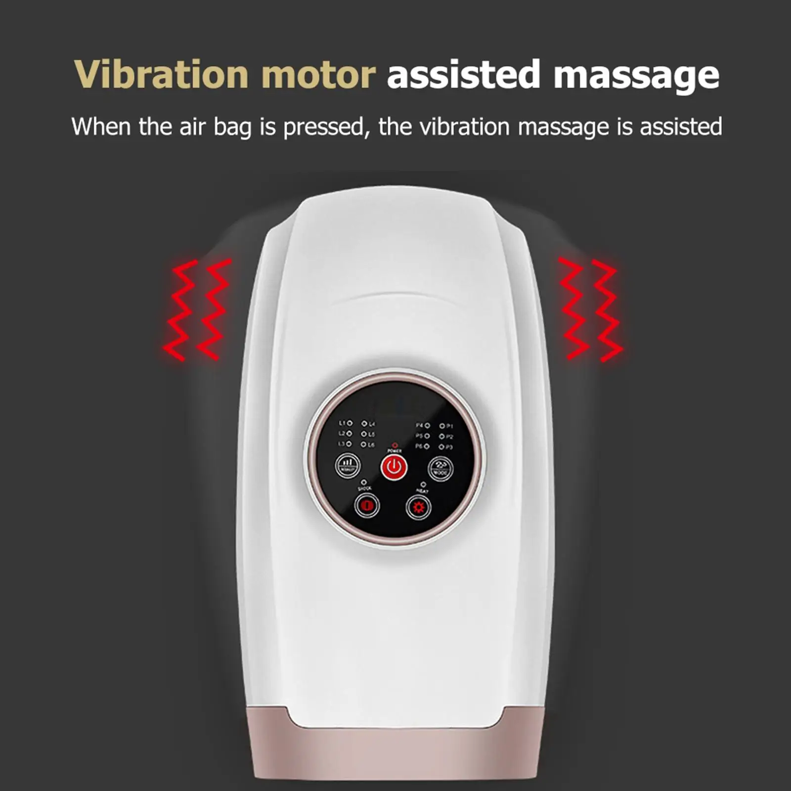 Draadloze Elektrische Handmassager Luchtcompressie Met Warmtemassage Machine