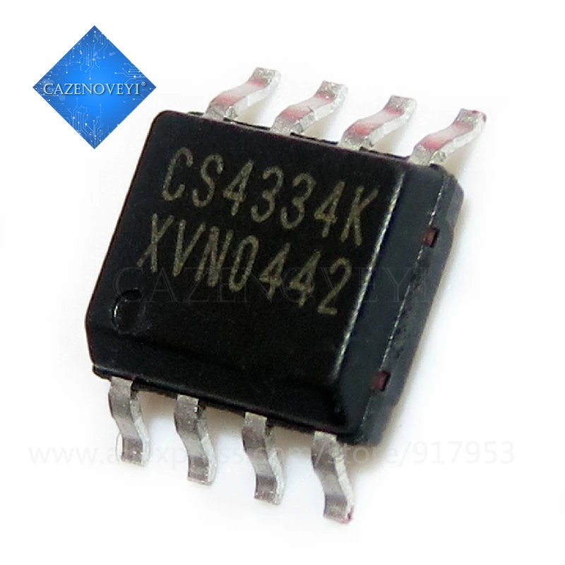 5pcs/lot CS4334-KSZ SOP8 CS4334 4334KSZ CS4334KSZ Audio digital to converter IC Stereo 24-Bit DAC 96kHzNew In Stock