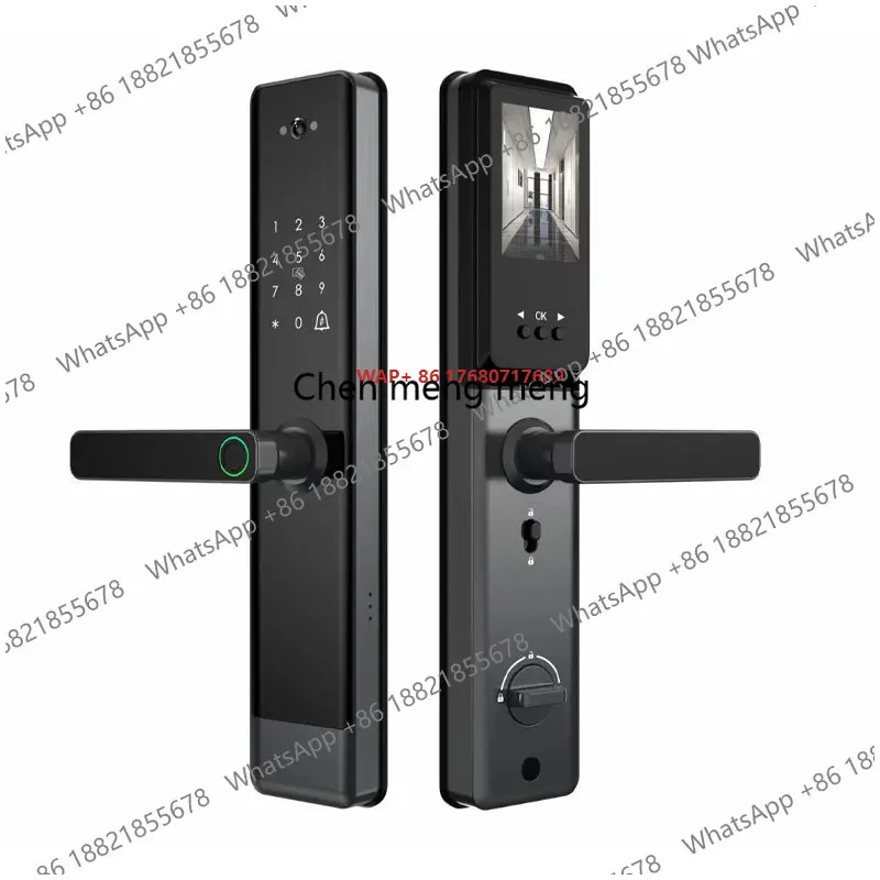 Villa Smart Home Intelligent Door Locks Waterproof Combination Fingerprint Electronic Locks for Double Doors Copper Anti-Theft