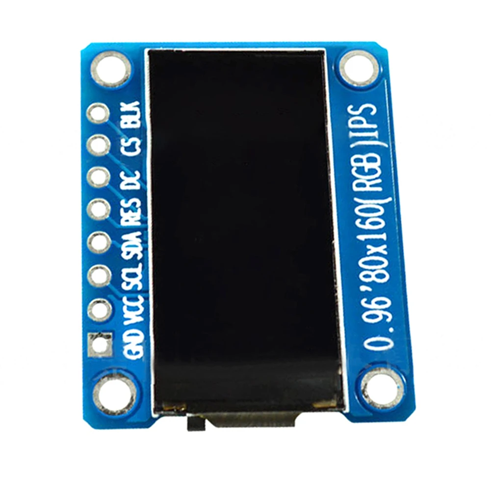 ST7735 0 96 Polegada IPS TFT LCD Módulo de exibição de 80 x 160 pixels com interface de comunicação para desenvolvimento eletrônico