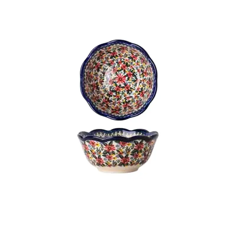 Polish Crockery Bowl 5 Inch Salad Rice Bowl New Arrival Ceramic Dinnerware