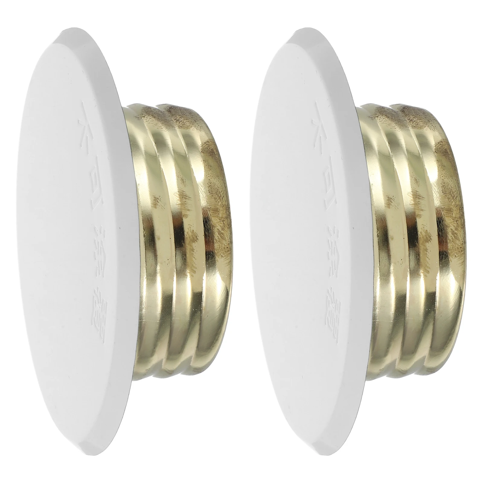 

2pcs White Concealed Fire Sprinkler Covers Ceiling Plate Easy Replacement sprinklers head cap guard protection grid kitchen