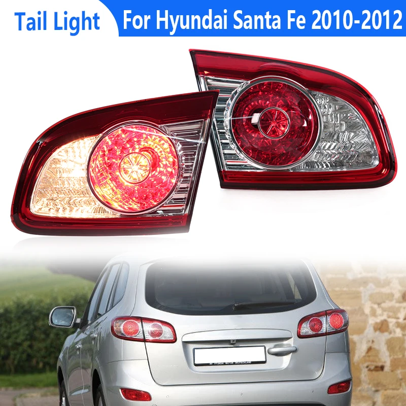 

Inside Tail Light For Hyundai Santa Fe 2010 2011 2012 Warning Brake Light Signal Lamp Taillight Assembly 924062B500 924050W500