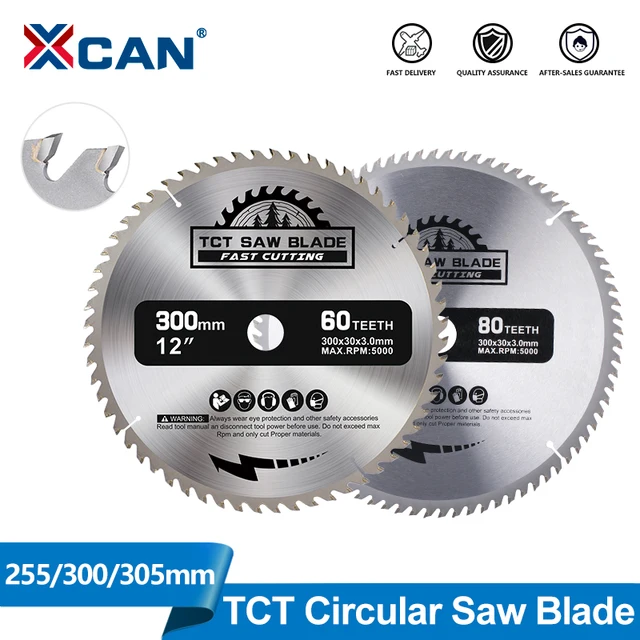 XCAN Brzeszczot do drewna 230 235 250 254 255 300mm TCT Tarcza tnąca do drewna z węglika spiekanego do obróbki drewna