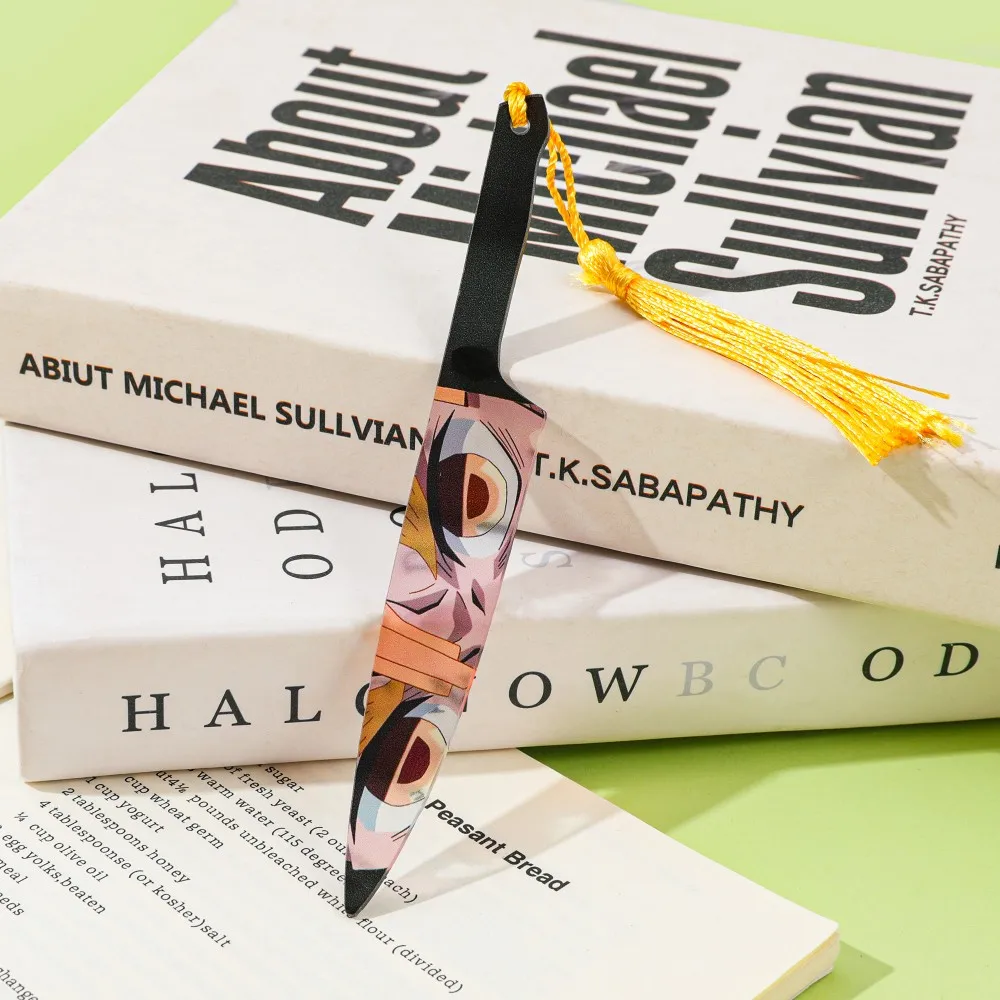 Demon Slayer Acrylic Blade Bookmark Passionate Anime Bookmark Birthday Gift for Friends Christmas Gift