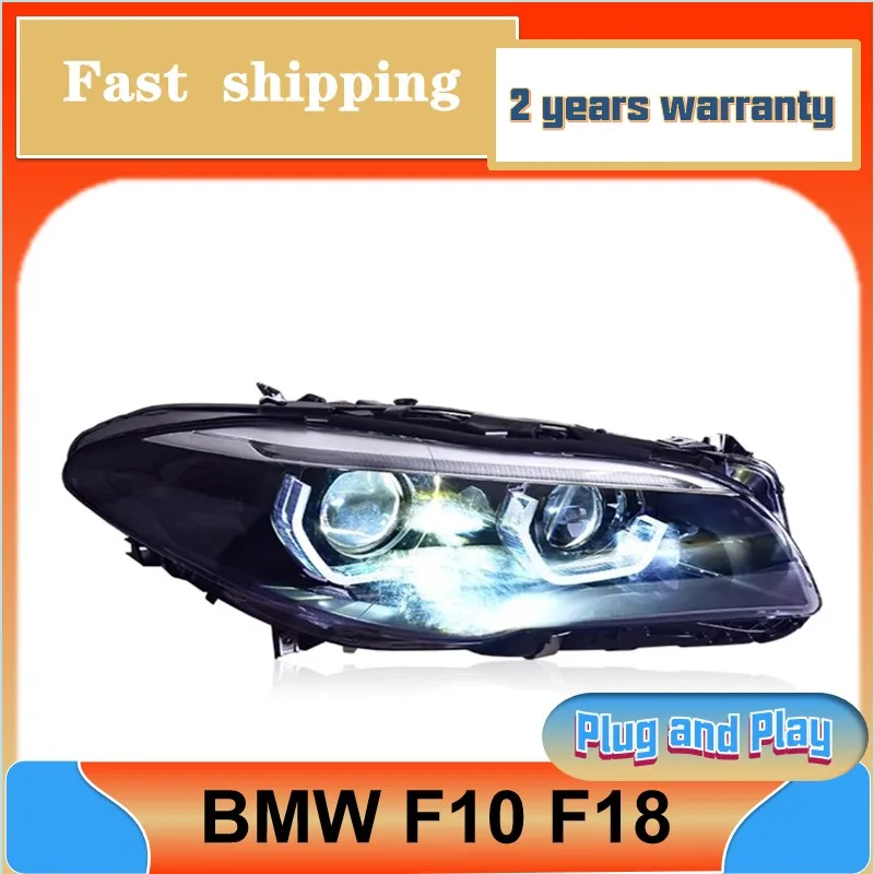 

Стайлинг автомобиля для фар BMW F10 2010-2016 BMW F18 фары 520i 525i 530i DRL указатель поворота ближнего и дальнего света линзы проектора