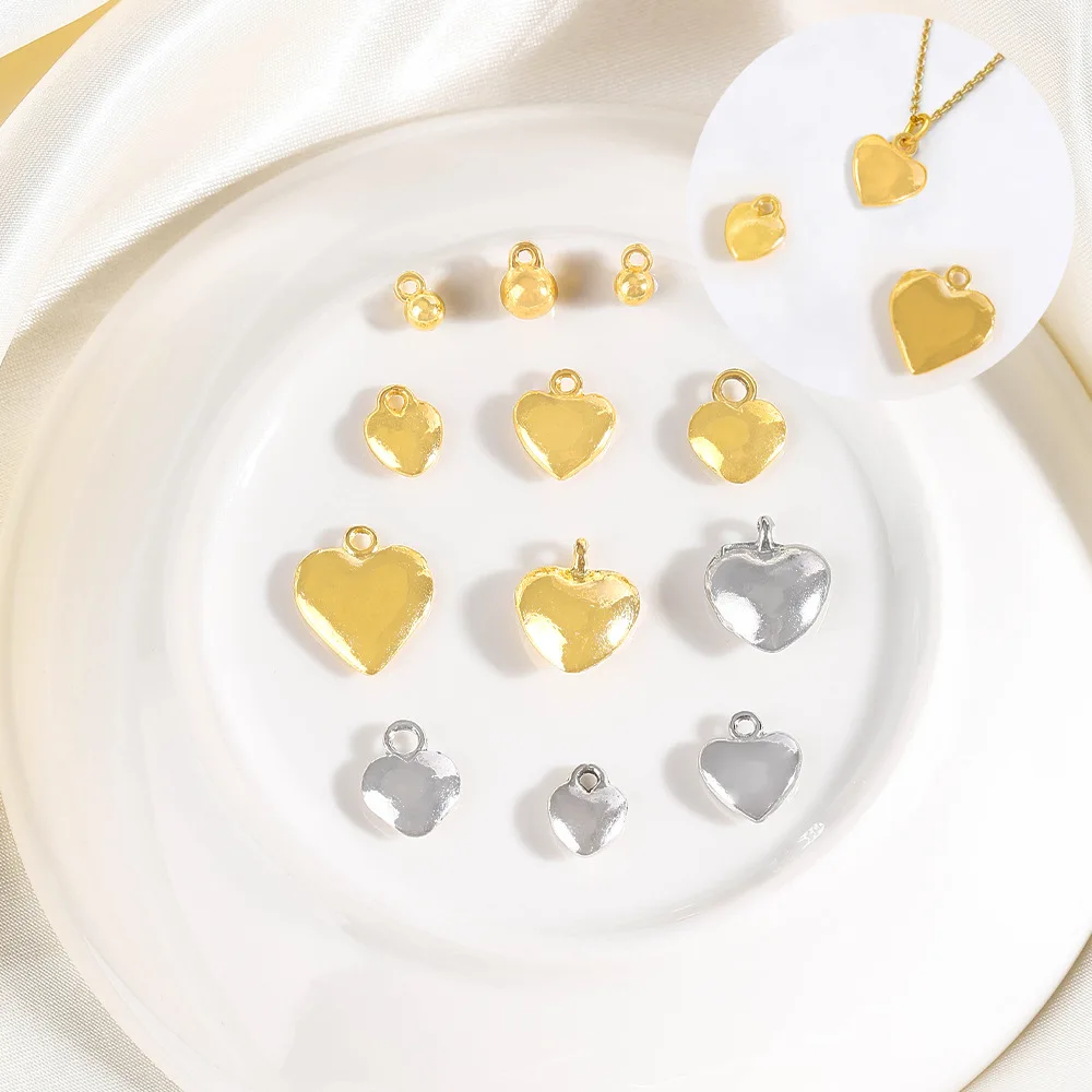 

diy personalized and fashionable smooth heart bracelet accessories, necklaces, pendants and pendants