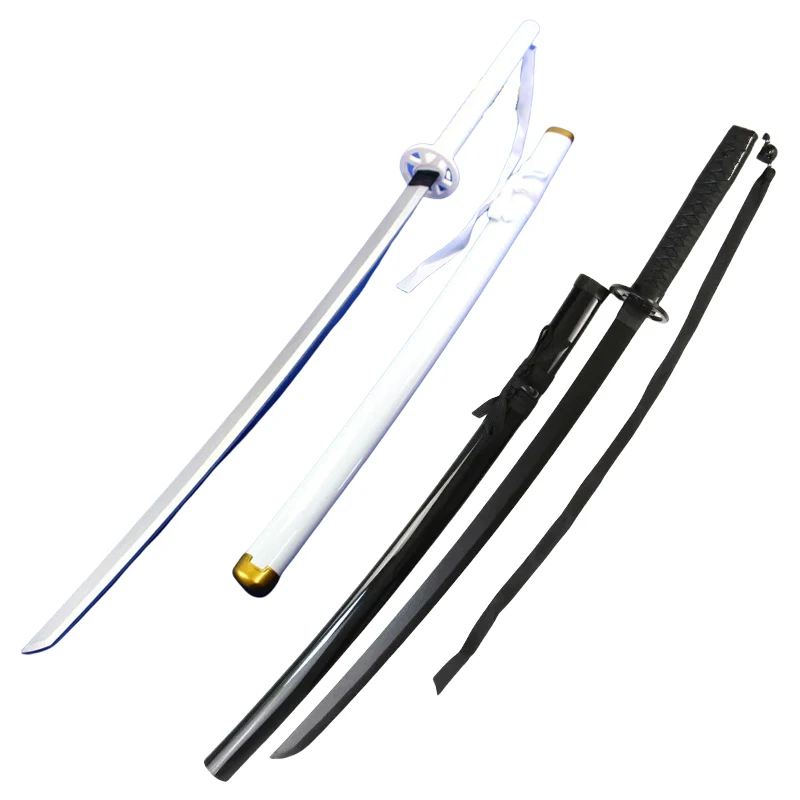 NONE 104 cm Anime Bleach Katana Kuchiki Rukia Schwert Cosplay Prop Holz Ninja Messer Echte Größe Japanische Katana Samurai Säbel Kind spielzeug 7