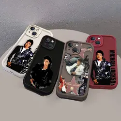 Dancer Singer m-Michael j-Jackson Cover Phone Case For iPhone 16 APPLE 15 14 13 12 11 PRO MAX PLUS Soft TPU Color Case Funda