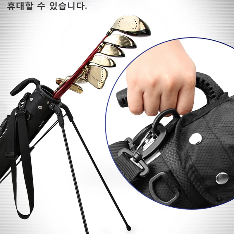 Golf Stand Bag Lightweight Portable Golf Bracket Bag Waterproof Golf Gun Bag Support Stand Rack Large Capacity for 9 Clubs