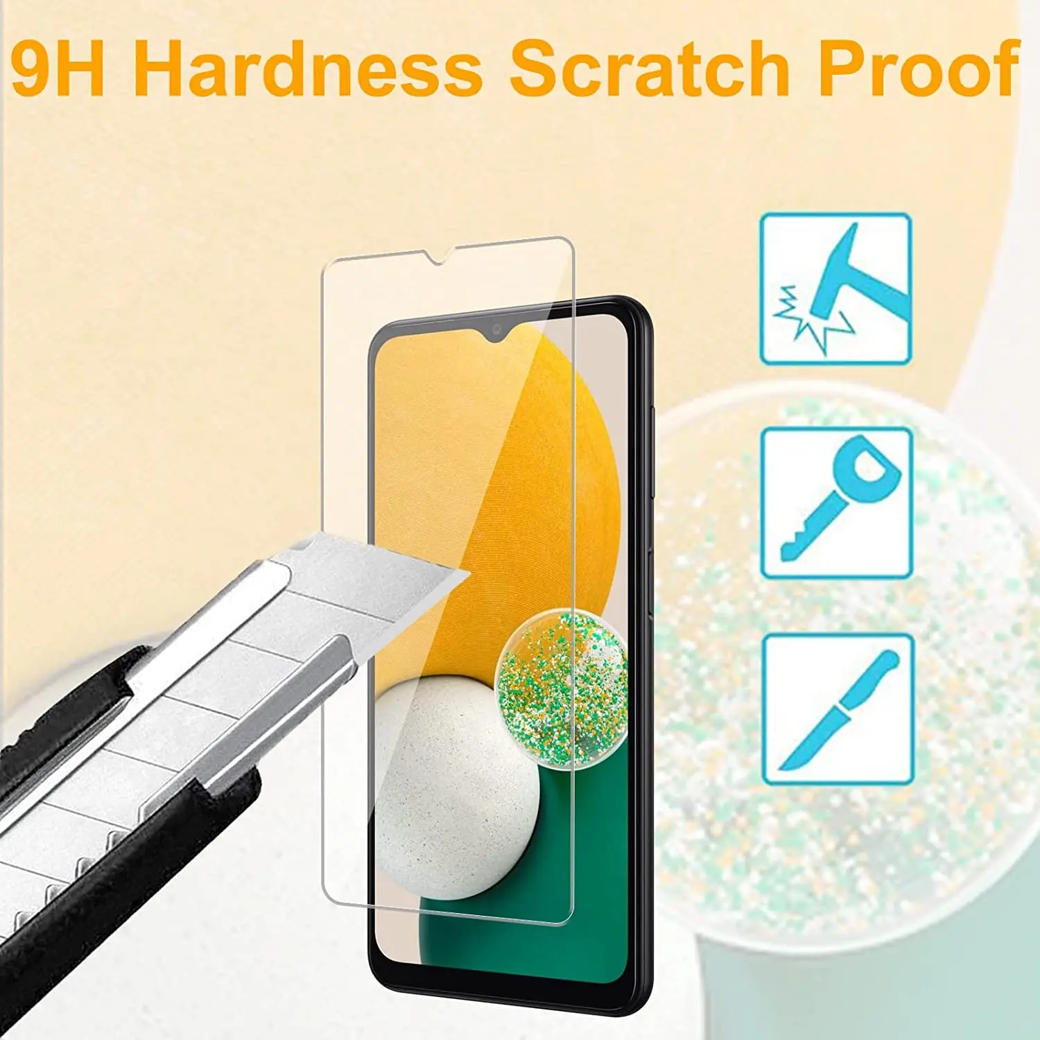 2/4Pcs High Auminum Tempered Glass For Samsung Galaxy A33 5G Screen Protector Glass Film