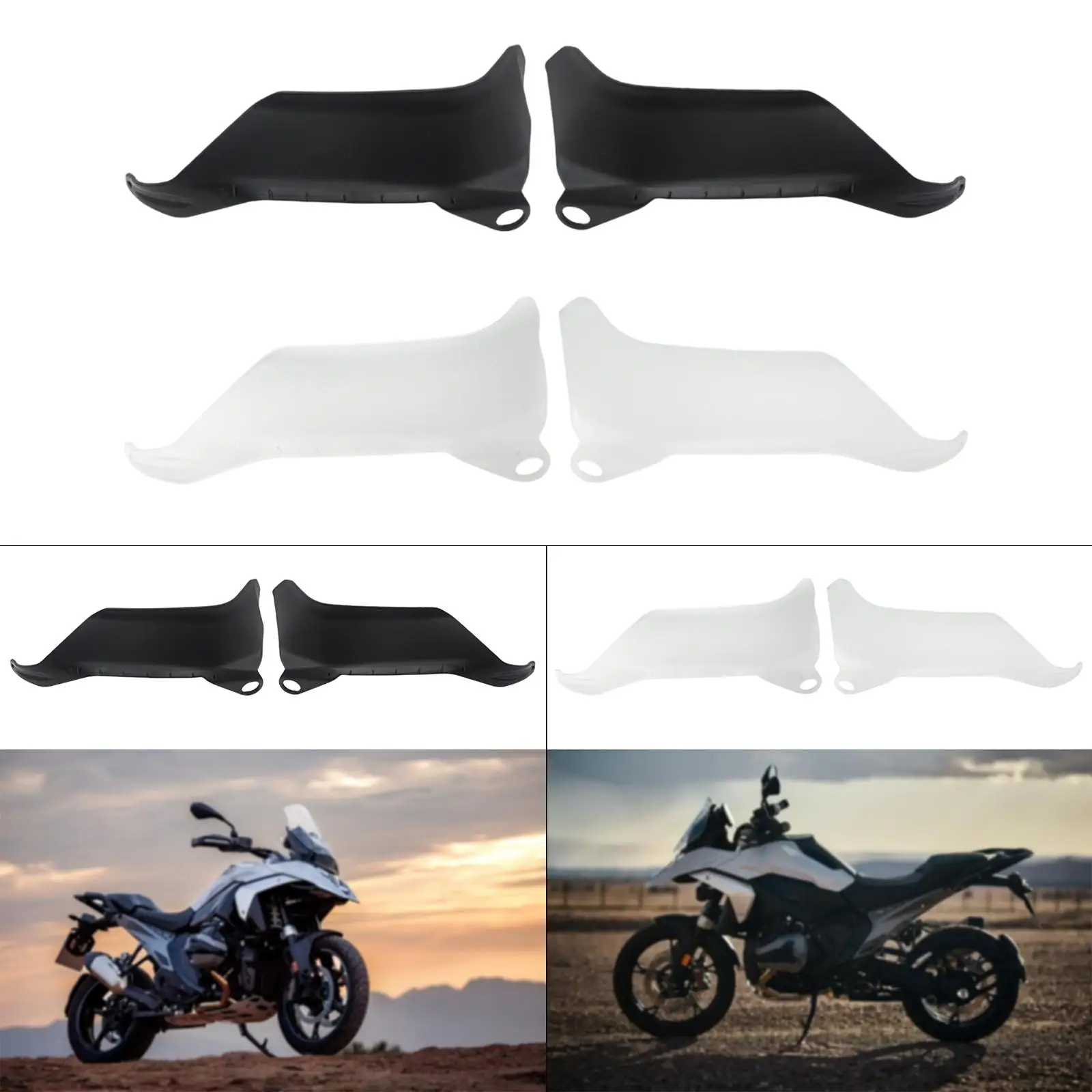 

Motorcycle Handguard Accessories Replacement Easy Installation Hand Guard Wind Deflector Protector Shields for BMW R1300GS