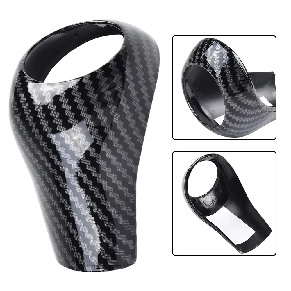

Carbon Fiber Style Gear Shift Handle Sleeve Button Cover Stickers For Mercedes Benz W204 W212 A C E G GLS Class