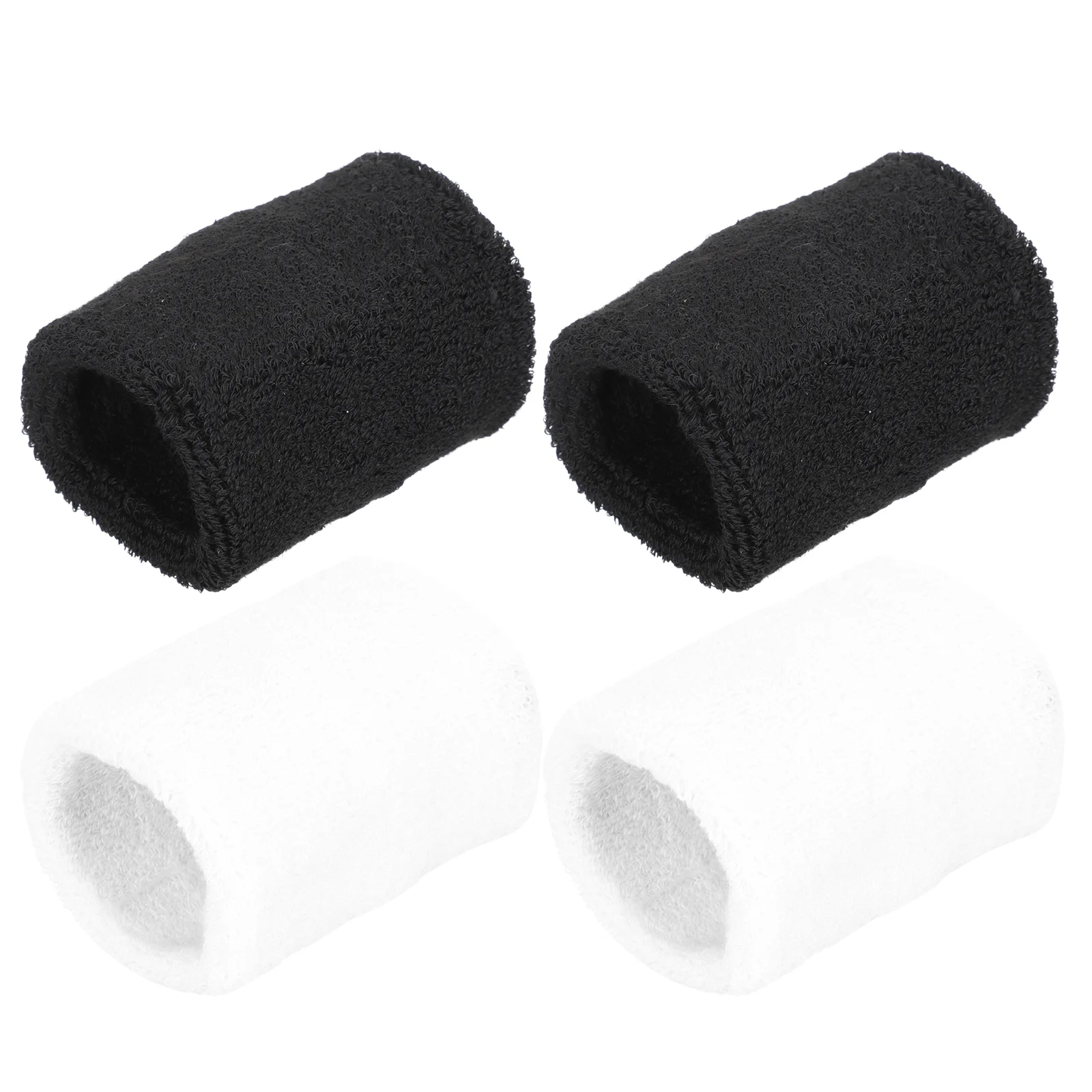 4 Pcs Running Sweat-absorbing Towel Wrist Men and Women Band Accessories High Elastic Latex Silk Sweatband Breathable Sleeves