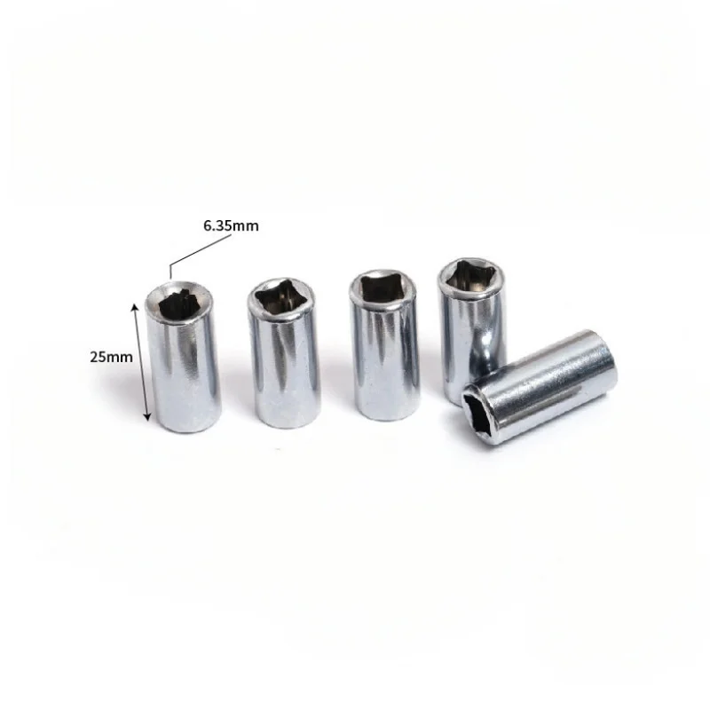 Quick Release Hex Socket Adapter Set  4Pcs 1/4 Square Drive to 1/4 Bit Converter for Screwdriver  Impact Tools image 3