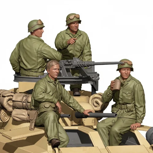 

1/35 Resin soldier model kit self assembling and coloring A-1951