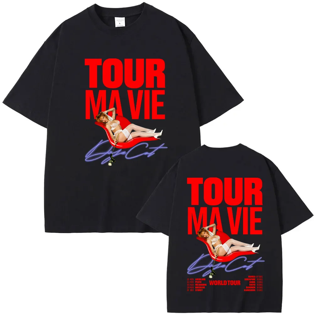 2026NEW T Shirt Doja Cat tour Singer's Same StyleSleeve 100%CottonTee-shirt Graphic Printing T shirt Moletom HipHop Clothing