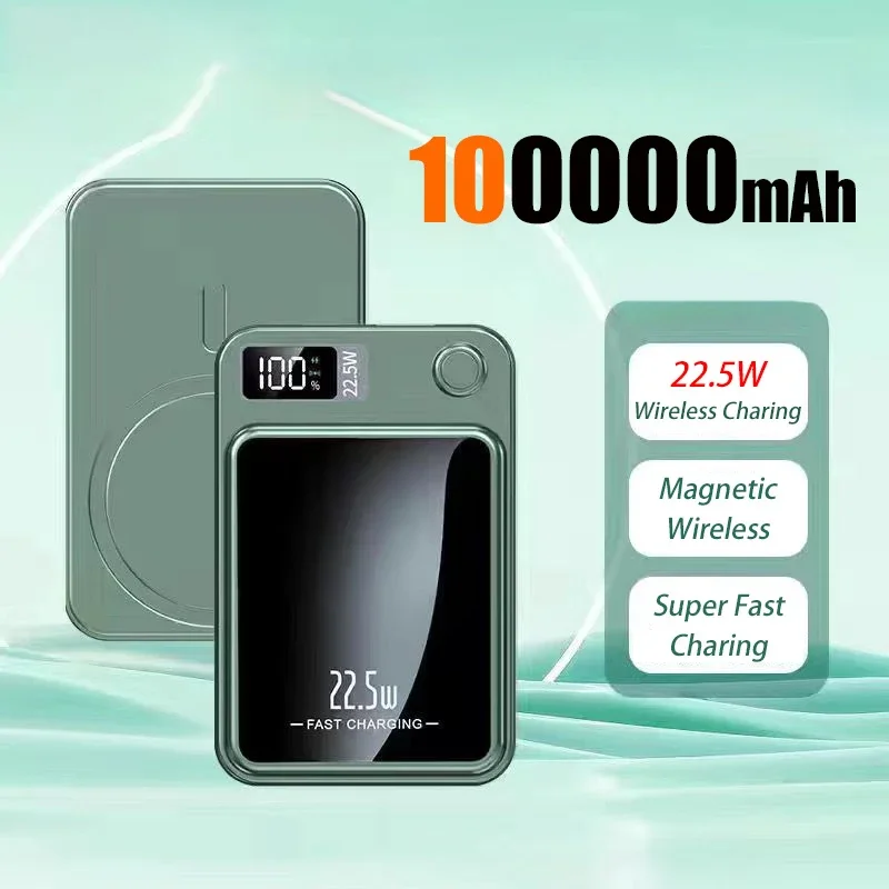 

Wireless Fast Charger For Magsafe Magnetic Power Bank Portable External Auxiliary Battery Pack for Apple Xiaomi iPhone 13 14 11