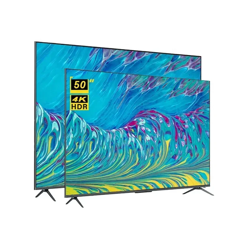 Factory Price OEM 50 Inch Frameless Smart TV UHD 4K LED TV Television Flat Screen TV 50'' Android for Home Hotel