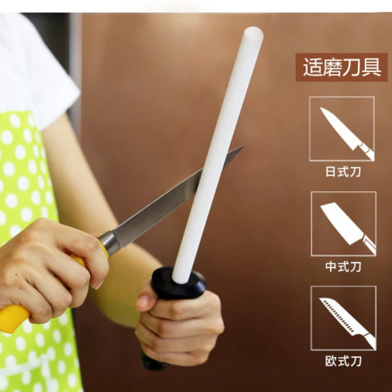 

8/10/12inch Knife Sharpener Rod HIAMEA Diamond 360/600# Heavy Duty Chef's Tool For Precision Kitchen Knives Durable Sharpening