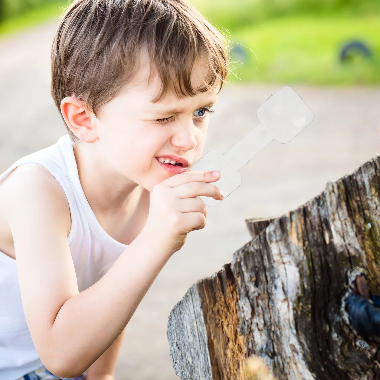 

40pcs Kids Science Exploration Magnifier Dual Lens Acrylic Handheld For Outdoor Nature Observation Portable Children Adventure