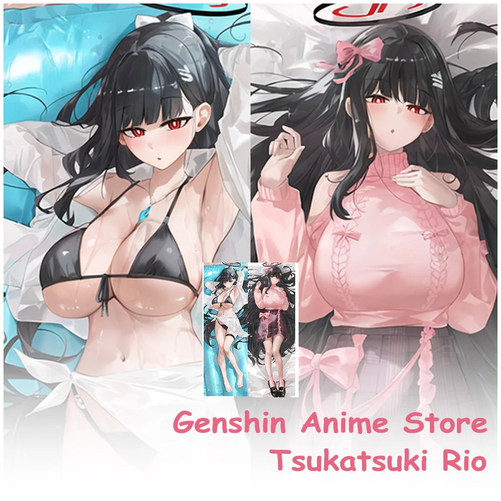 

Dakimakura Blue Archive Tsukatsuki Rio обнимающая наволочка для тела реквизит для косплея аниме двусторонние печатные чехлы для подушек отаку