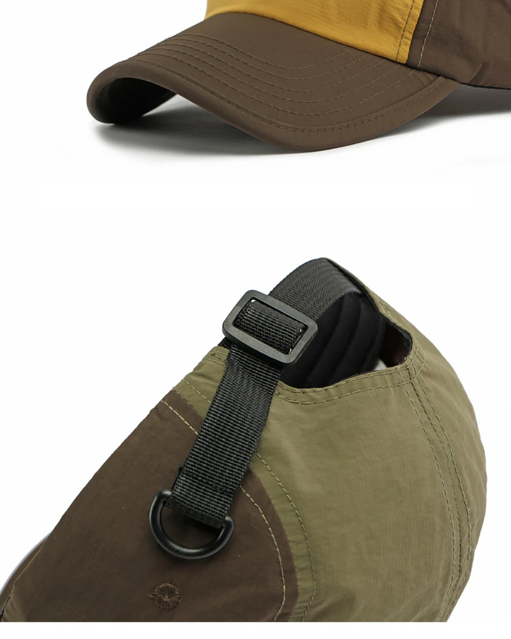 HT5123 Frühling Sommer Sonnenkappen für Herren Damen 2026 Neue Patchwork Verstellbare Snapback-Kappe Männlich Weiblich Sport Lauf Baseball Caps – Detail 5