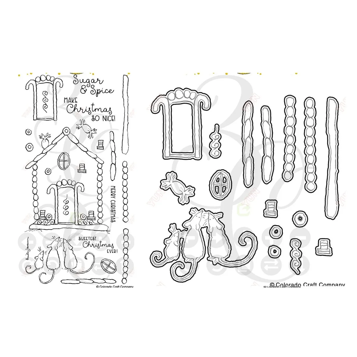 

Gingerbread House Slimline New Arrival Clear Stamps or Metal Cutting Dies Sets for DIY Craft Making Greeting Card Scrapbooking