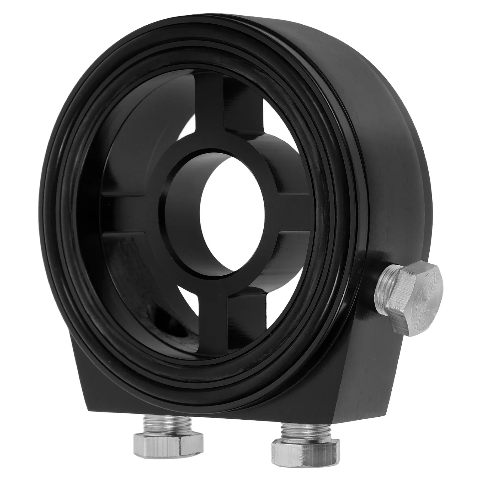 

Oil Cooler Adapter Aluminum Alloy S wich Plate Kit Car Cooling Filter Replacement Black Precise Fit Performance Enhancement Easy
