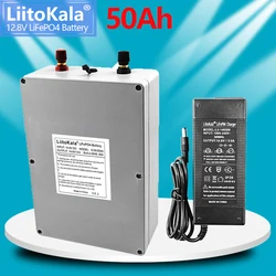 LiitoKala 32700 Lifepo4 Battery Pack 4S7P 12.8V 50Ah with 4S 100A  BMS for Electric Boat and Uninterrupted Power Supply 12V