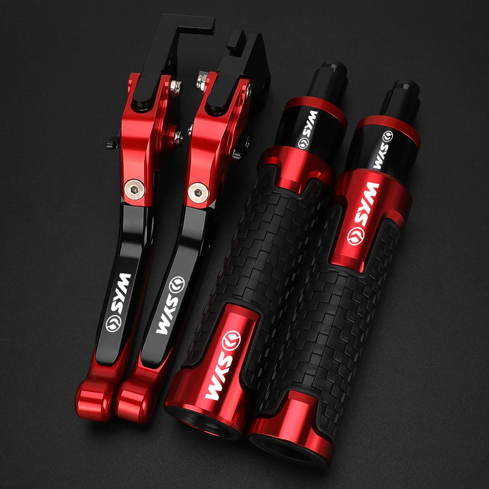 For SYM Citycom 300i 2013 2014 2015 2016 Motorcycle Foldable Brake Clutch Levers 7/8'' 22mm Handlebar Knobs Handle Grips Ends