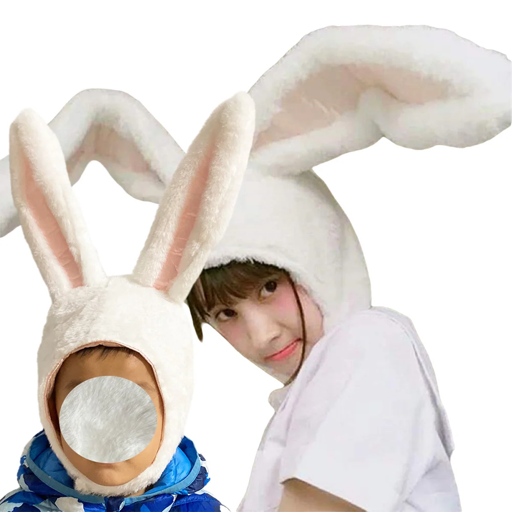 Easter Bunny Hat Cute Rabbit Ears Costume Funny Party Favors Cosplay Accessories Prop Adults children Pink white Rabbit Ear Hat