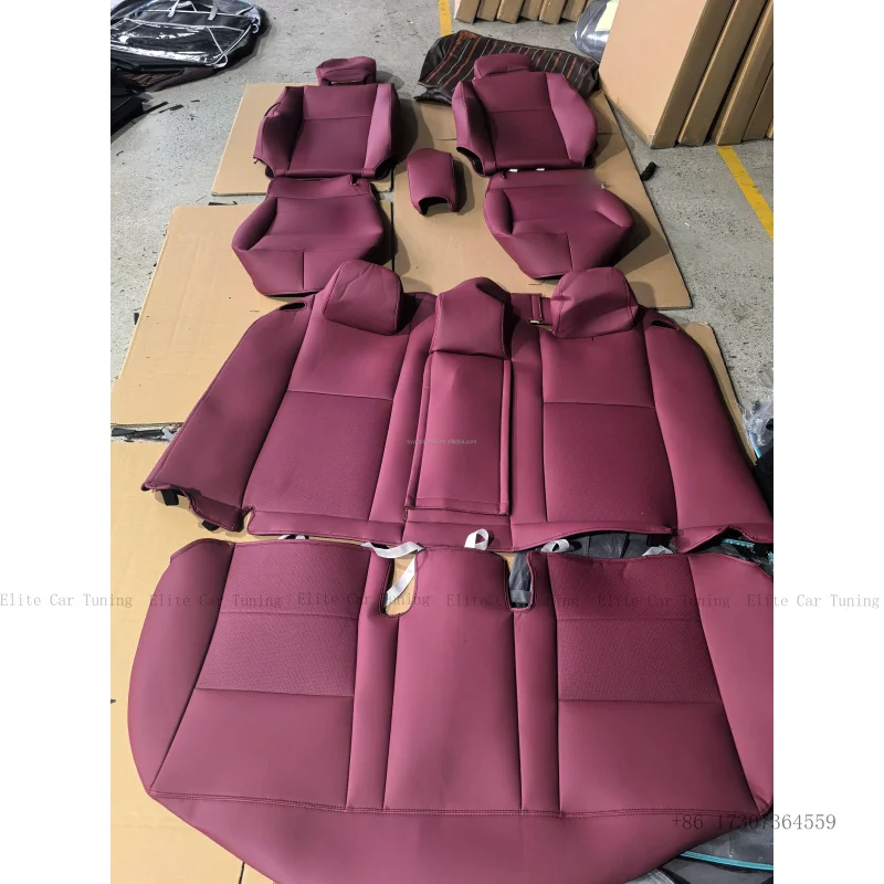 

Universal Deluxe Pu Luxury Vinyl Car Seat Covers Full Set, Airbag Compatible, Breathable, Fit for Cars, Trucks, SUV