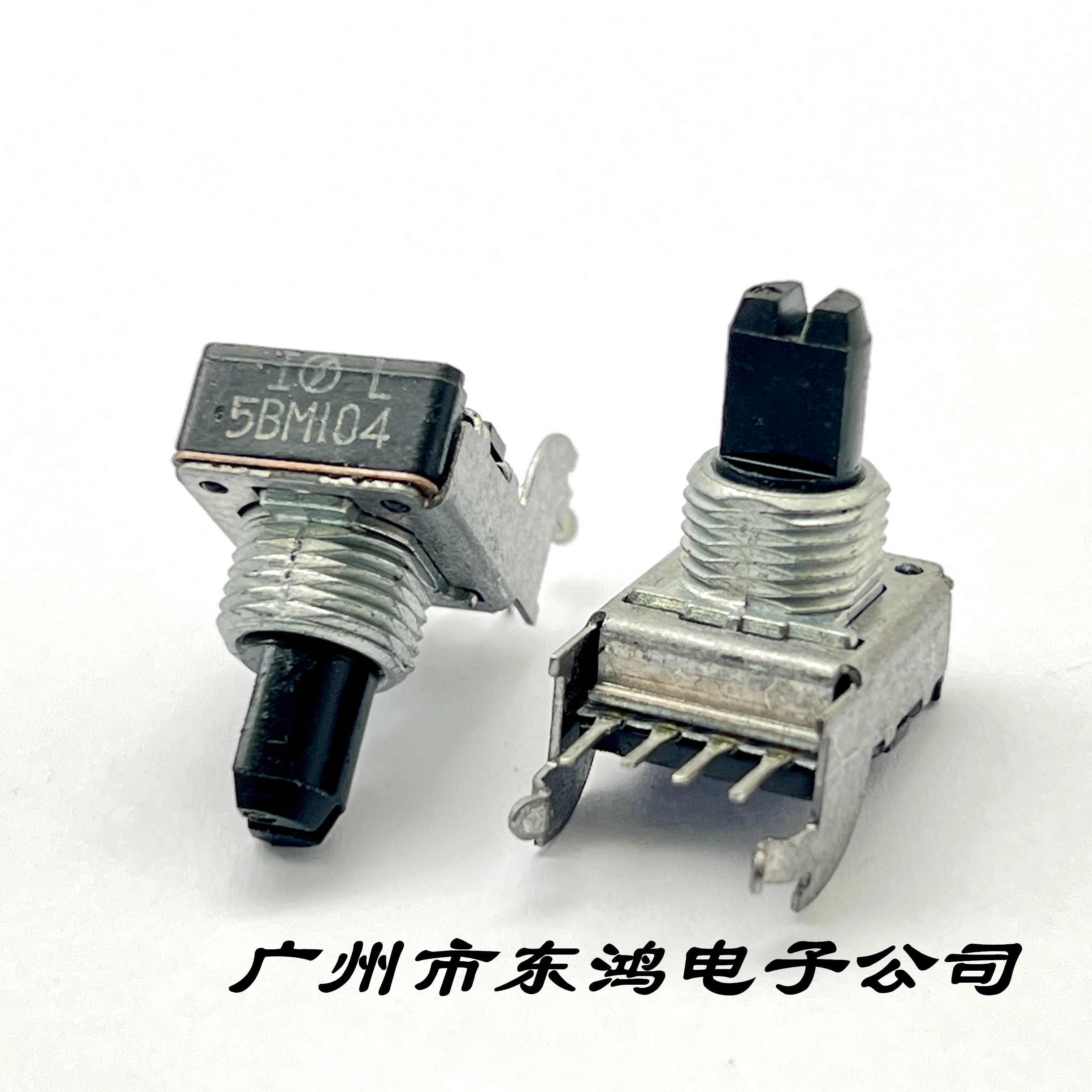 1 piece of Japanese RK11 potentiometer with 4 legs and support M100K shaft length of 13mm and midpoint positioning