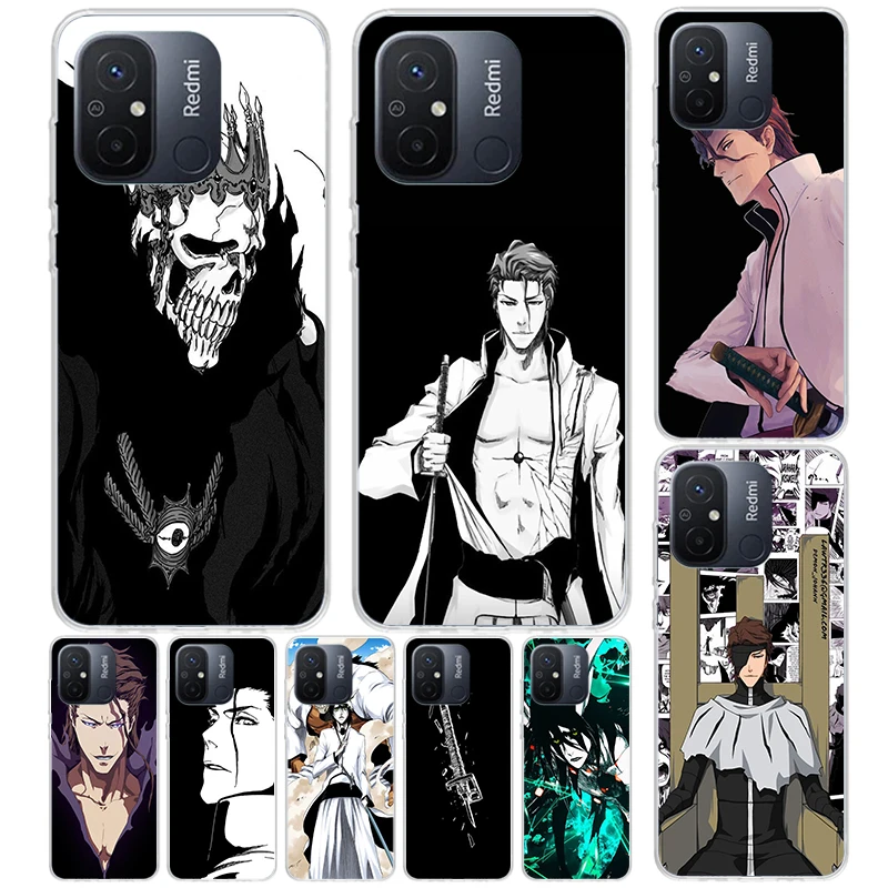 Bleach Aizen Sousuke Cover For Xiaomi Redmi 12 12C 10 10C 9 9C 9T 9A Phone Case 10A 8A 8 7A 7 6A 6 Pro K60 K20 K40 S2 Print Coqu