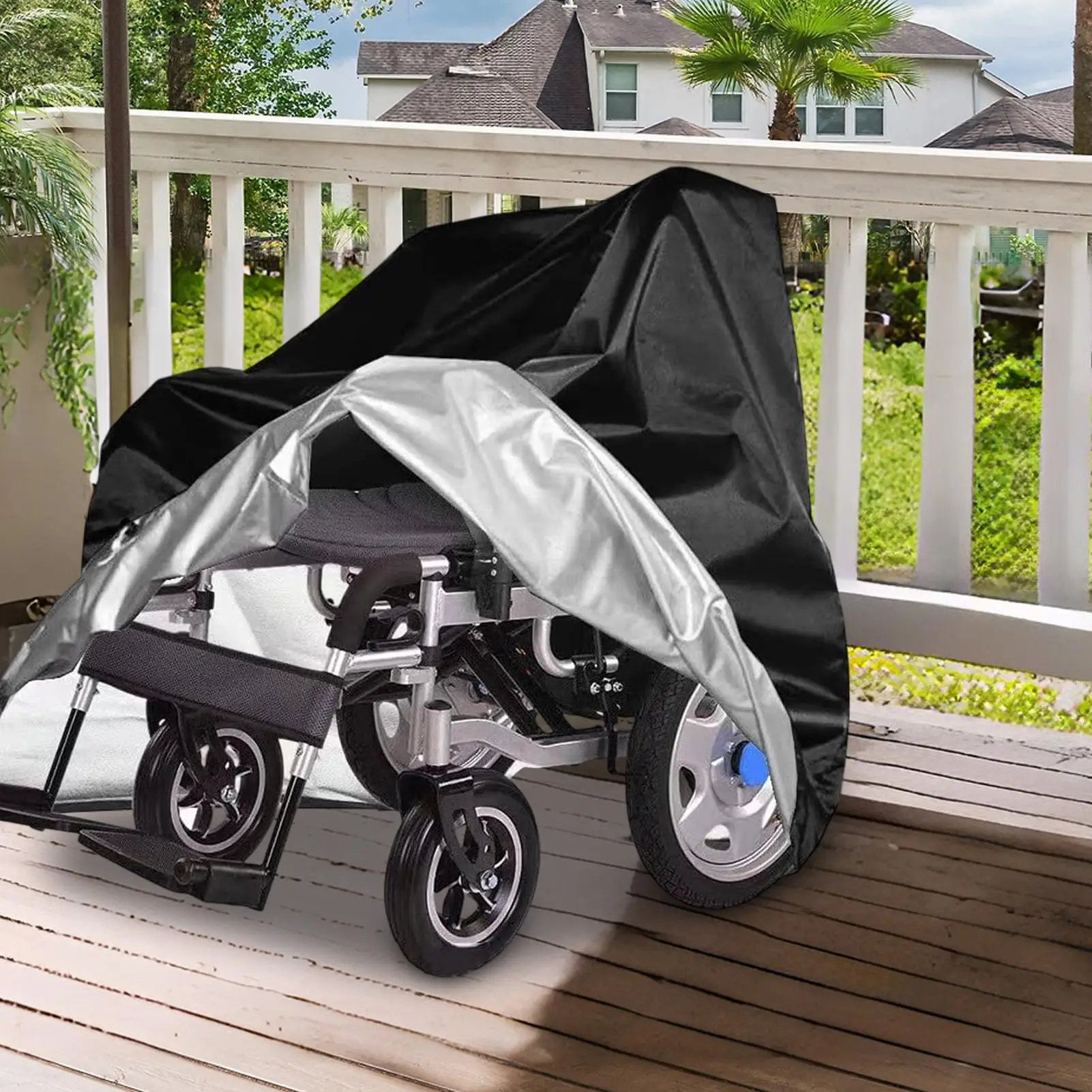 

Чехлы на инвалидные коляски 210D Оксфорд, водонепроницаемый чехол для хранения мобильных скутеров, анти-УФ-пылезащитный чехол от дождя для взрослых и пожилых людей