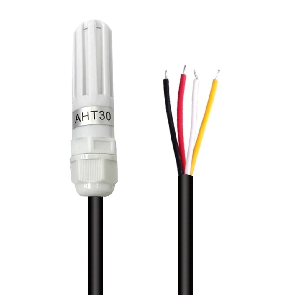 Módulo Sensor de temperatura y humedad AHT10 AHT20 AHT30, sonda medidora de temperatura y humedad de alta precisión I2C con Cable