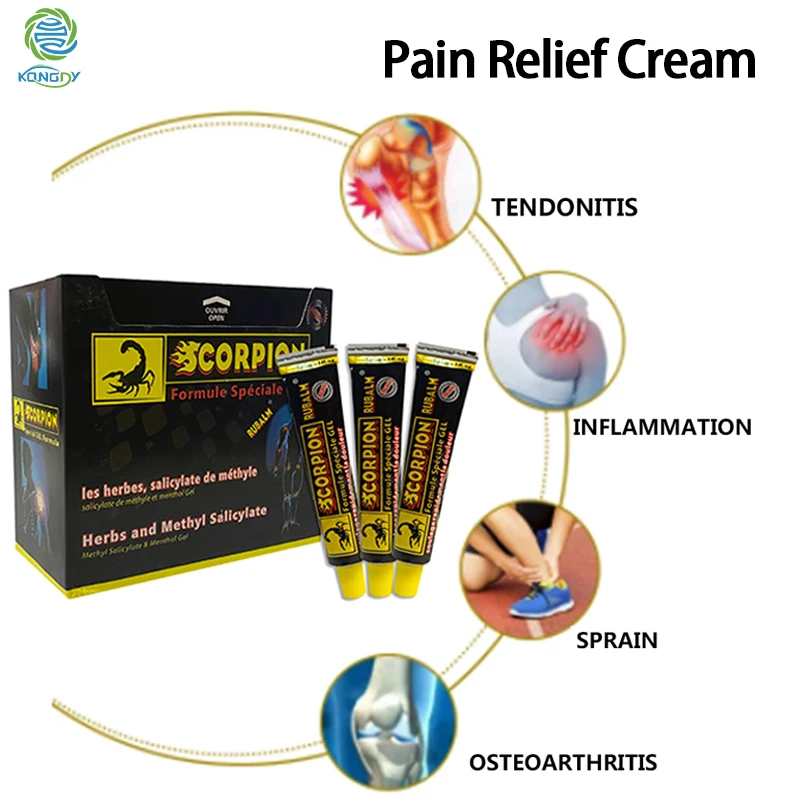 5/8/10/12Pcs Scorpion Venom Pain Relief Cream Ointment Knee Back Muscle Ache Neuralgia Acid Stasis Rheumatism Arthritis Joint