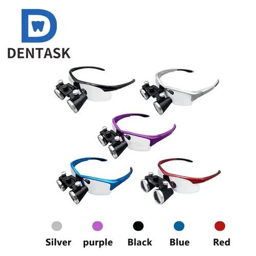 Imagen 1 del producto Lupa de prismáticos dentales, lupa de aumento de 2.5X/3.5X, lupa Dental ultraligera, vidrio óptico para cirugía, odontología