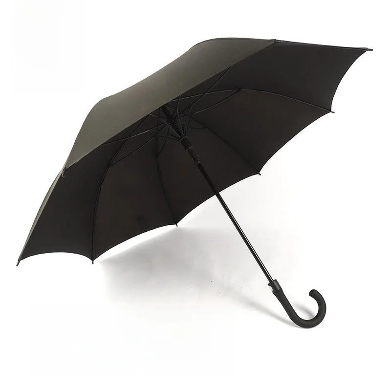 

Черный зонт для детских танцев, длинный зонт от дождя, маленькая модель, для выступлений, модных показов, черная ткань с покрытием, нержавеющая сталь