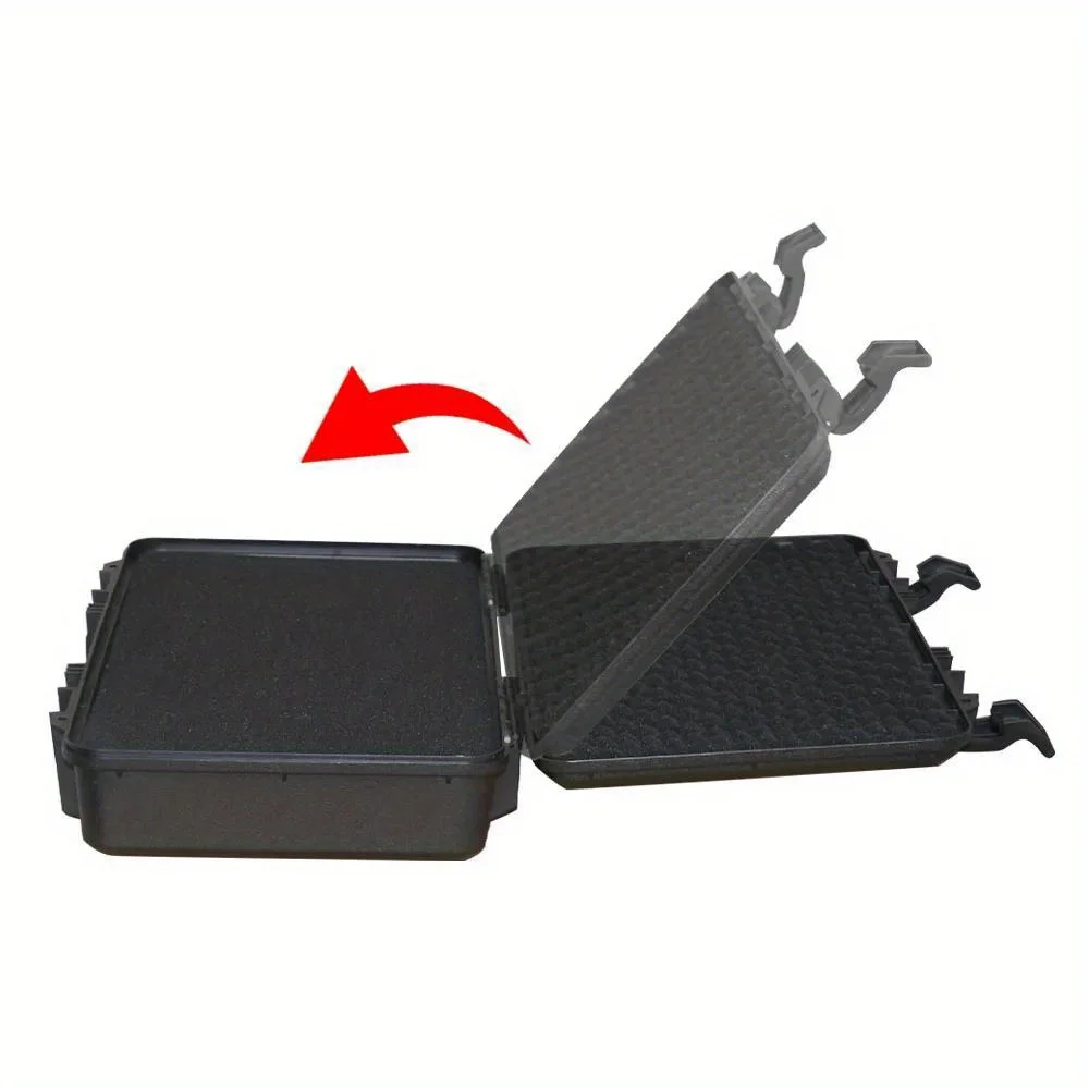 1pc Toolbox Rechteckige Outdoor Überwachung Ausrüstung Feuchtigkeitsbeständig Schutzhülle Kunststoff Fall Foto Ausrüstung Lagerung Box – Detail 7